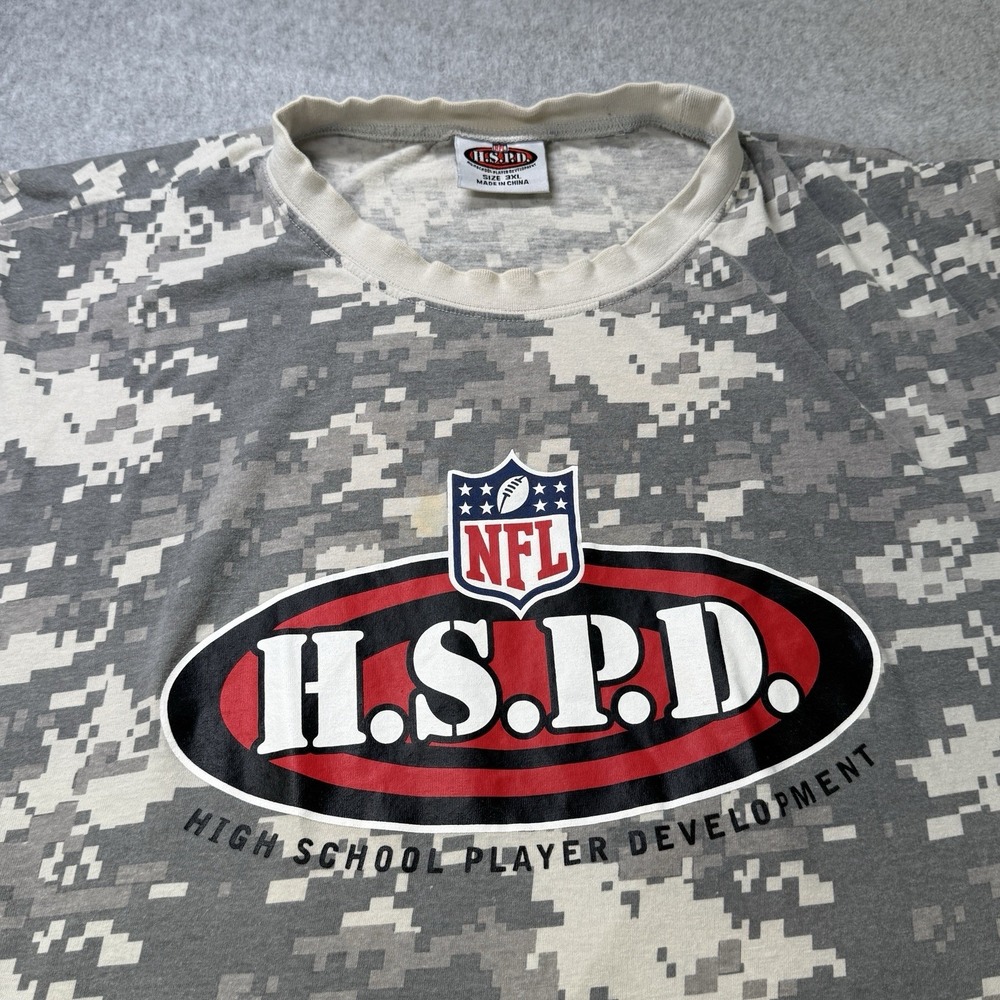 NFL HSPD Camo T-Shirt 3XL High School Player Development National Guard
